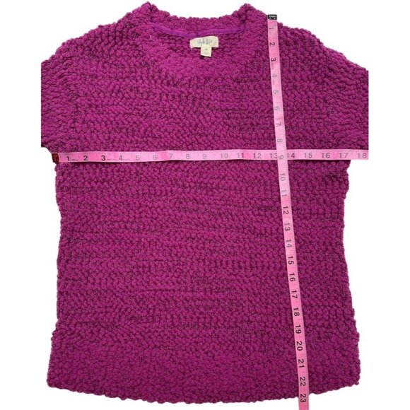 Style & Co Teddy Sweater Top Women's Petite SMALL Purple Soft Relaxed-Fit NEW‎ - Picture 3 of 10